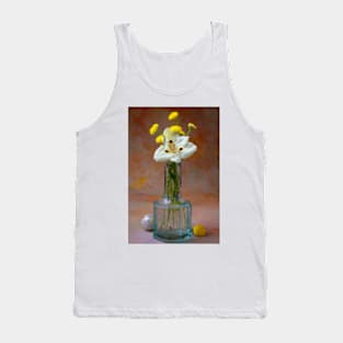 Small Bottle With Spring Bouquet Tank Top